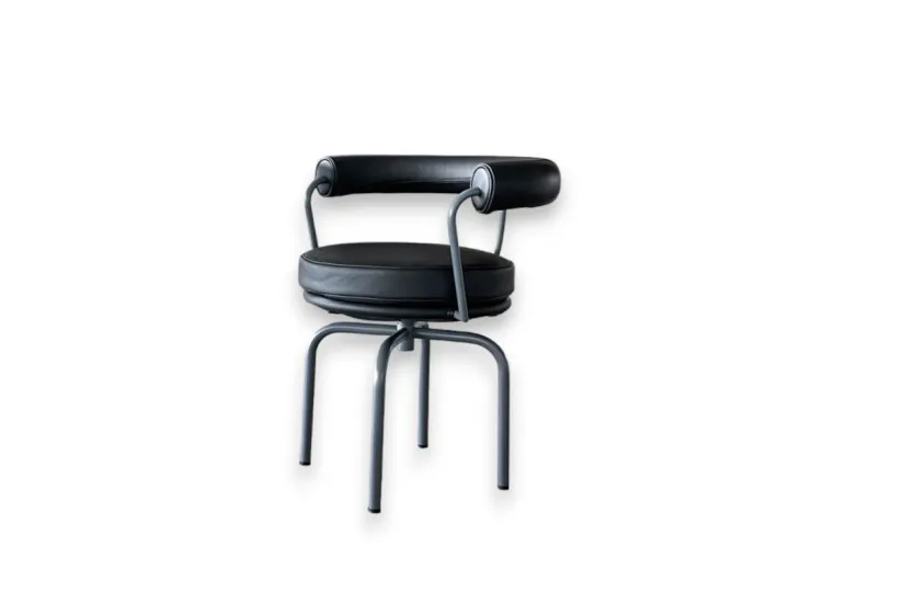 Sedia LC7 in pelle antracite (Offerta Expo) - Cassina