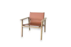 B&B Italia Cordoba Orange Leather Armchair (Expo Offer)