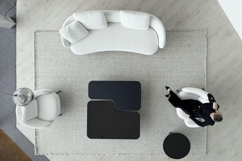 Canapé Orbis blanc (Offre Expo) Poliform - 7