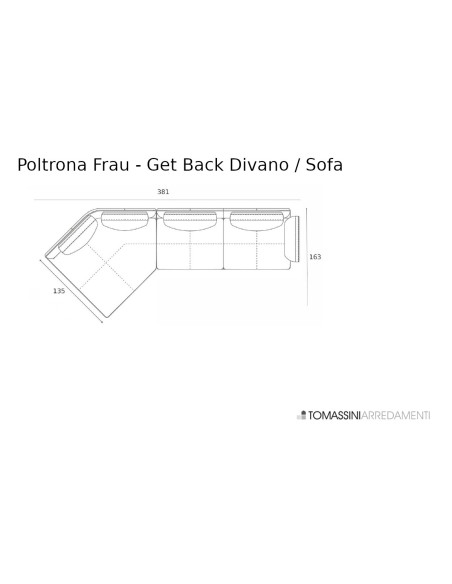 Get Back Sofa With Chaise Longue (Expo Offer) Poltrona Frau - 11