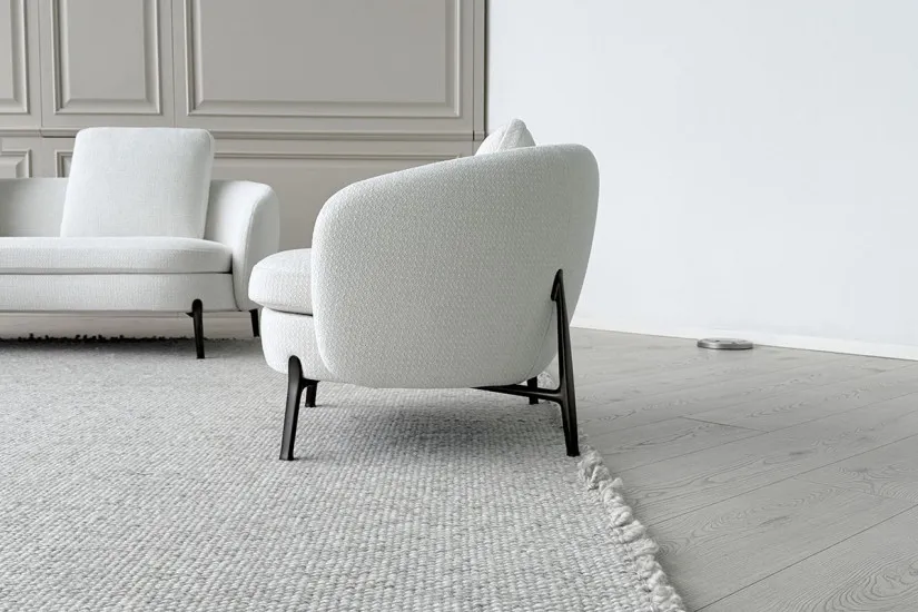 Orbis White Armchair (Expo Offer) Poliform - 3