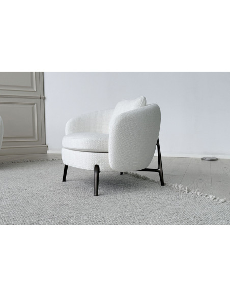 Orbis White Armchair (Expo Offer) Poliform - 4