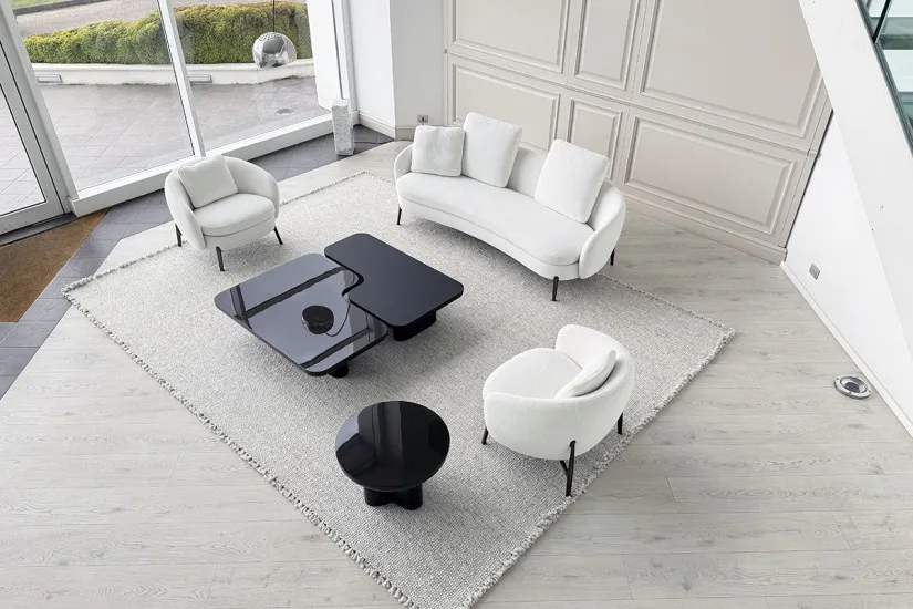 Orbis White Armchair (Expo Offer) Poliform - 5