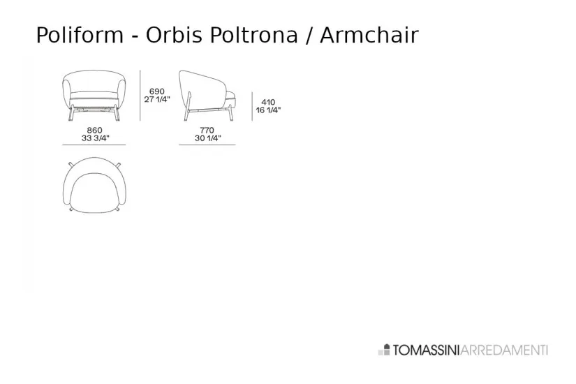 Fauteuil Orbis blanc (Offre Expo) Poliform - 8