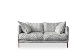 Canapé 2 places Gentry en tissu gris (Offre Expo) - Moroso
