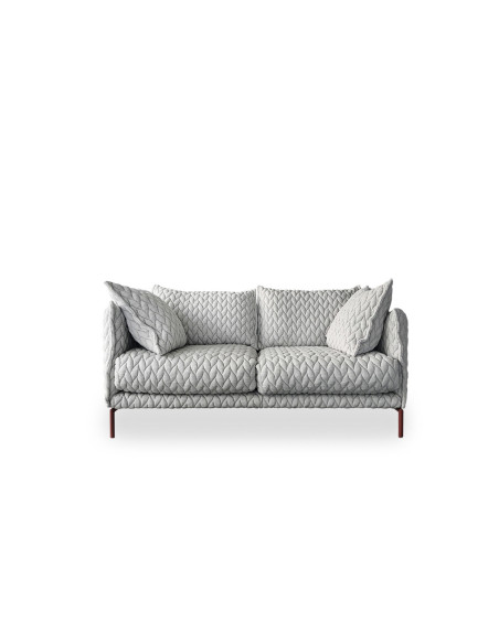 Canapé 2 places Gentry en tissu gris (Offre Expo) - Moroso