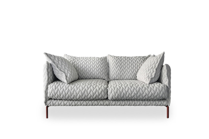 Moroso Gentry 2 Seater Bright Gray Fabric Sofa (Expo Offer) | Online Shop