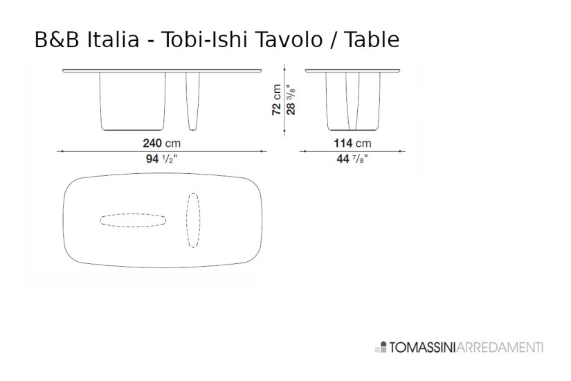 Tavolo Tobi-Ishi blu (Offerta Expo) B&B Italia - 8