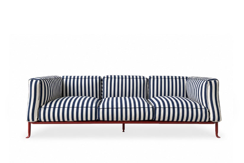 Borea Outdoor Striped Fabric Sofa (Expo Offer) B&B Italia Outdoor - 5
