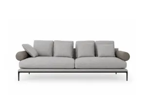 Canapé Atoll en tissu gris clair B&B Italia - 5