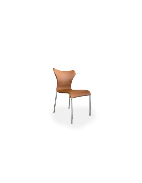 Sedia Papilio in pelle marrone (Offerta Expo) - B&B Italia