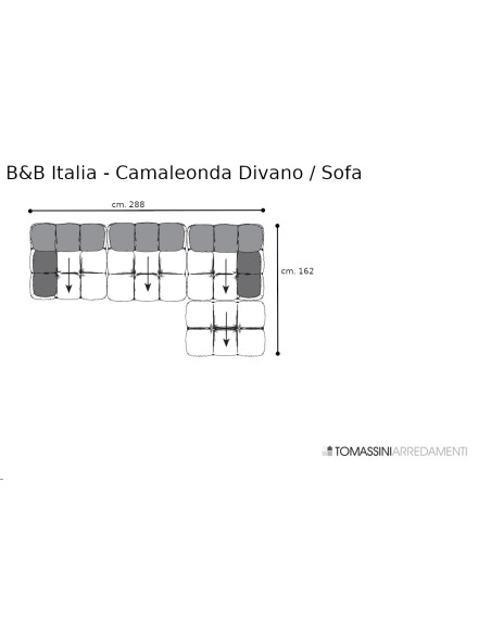 Canapé Camaleonda marron (Offre Expo) B&B Italia - 9