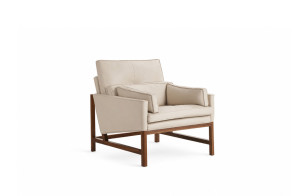Fauteuil Wood Frame Lounge BassamFellows - 1