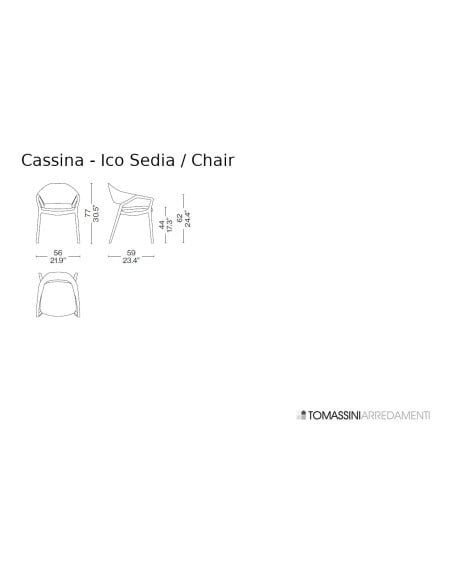 Chaise Ico blanche (Offre Expo) Cassina - 9
