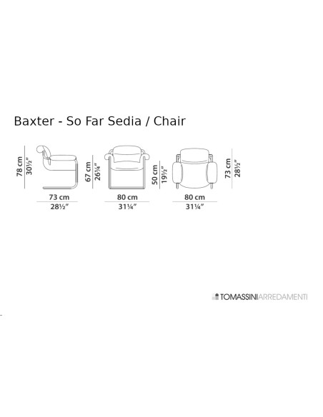 Sedia So Far grigia (Offerta Expo) Baxter - 10