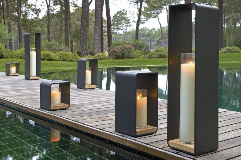 Flame Outdoor Candle Holder