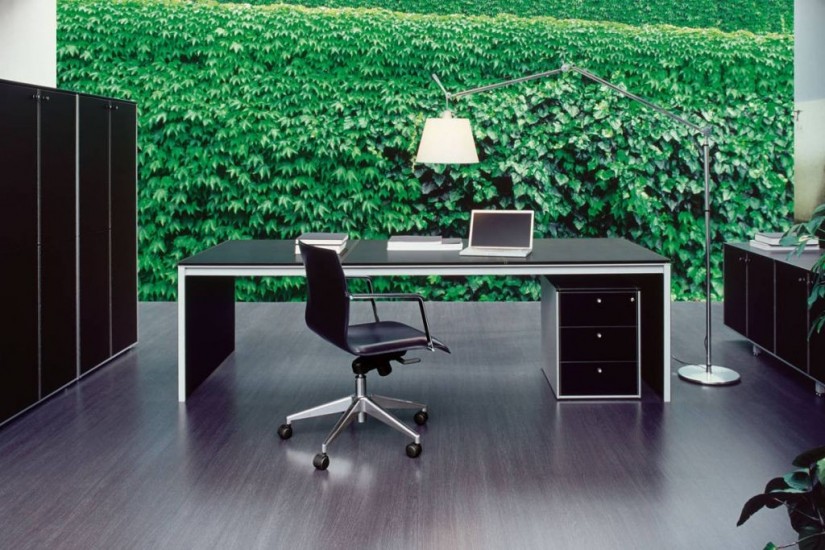 Bianconero Corium Oak Executive Desk