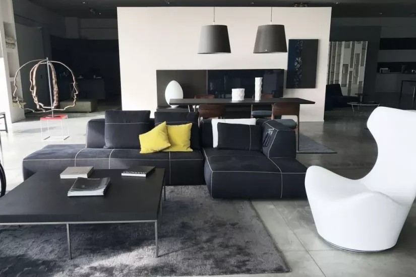 Bend Sofa in anthracite colour (Expo Offer)