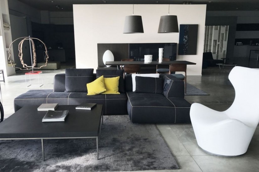 Canapé Bend couleur anthracite (Offre Expo)