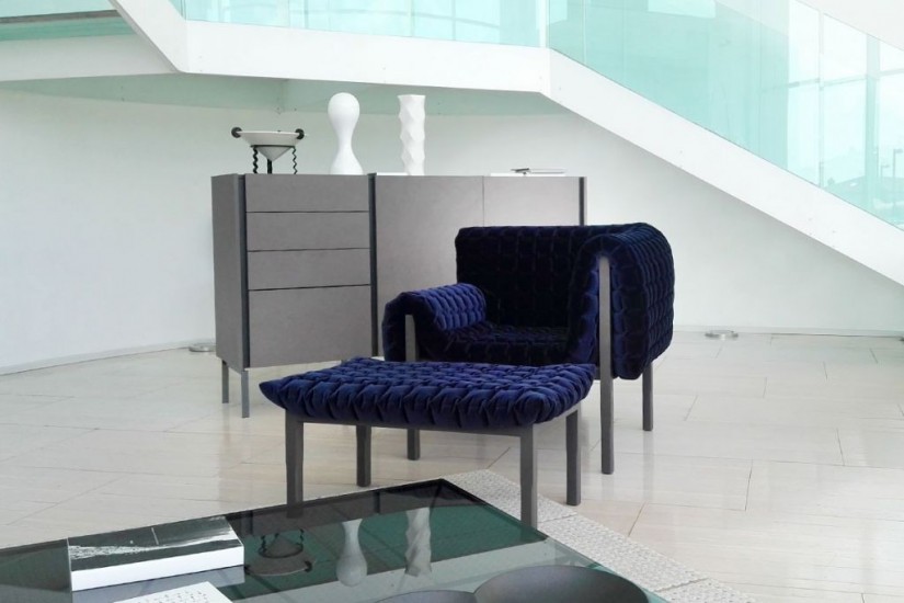 Fauteuil et Pouf Ruché (Offre Expo)