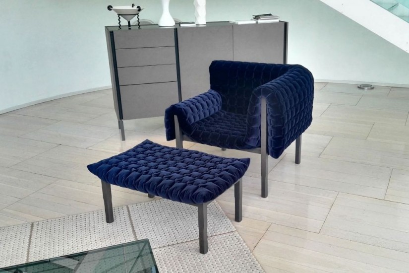 Poltrona e Pouf Ruché (Offerta Expo)