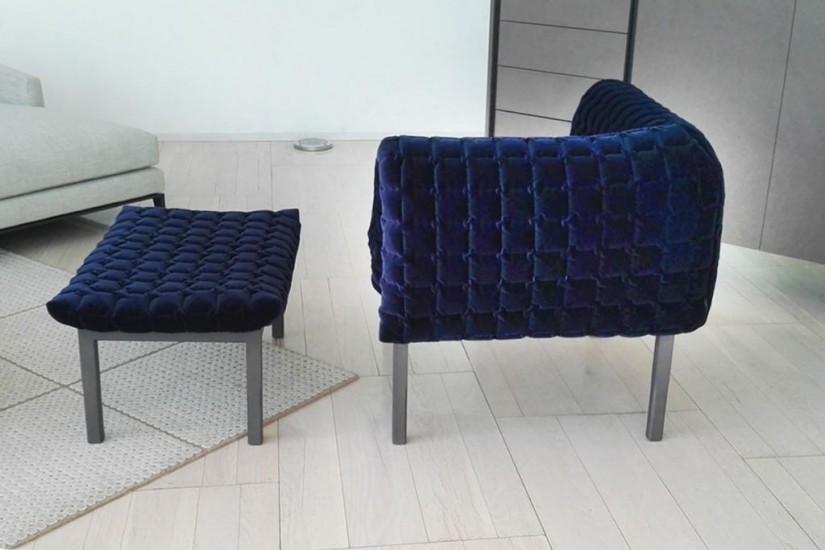 Poltrona e Pouf Ruché (Offerta Expo)