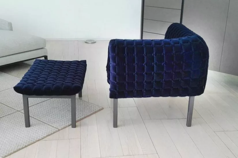 Ruché Armchair and Pouf (Expo Offer)