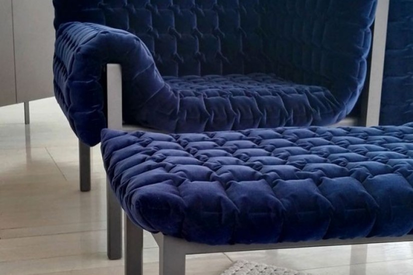 Poltrona e Pouf Ruché (Offerta Expo)