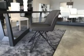 Flaminia Chair in dark gray colour (Expo Offer)