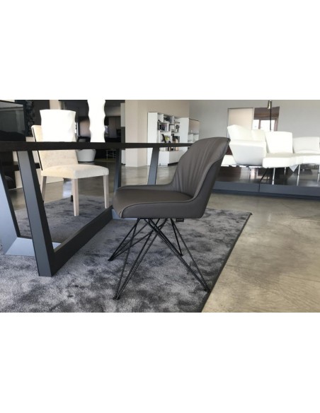Sedia Flaminia colore grigio scuro (Offerta Expo)