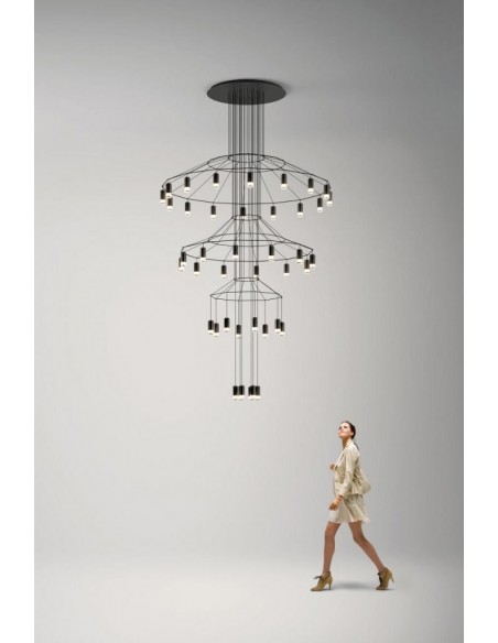 Suspension Wireflow Chandelier