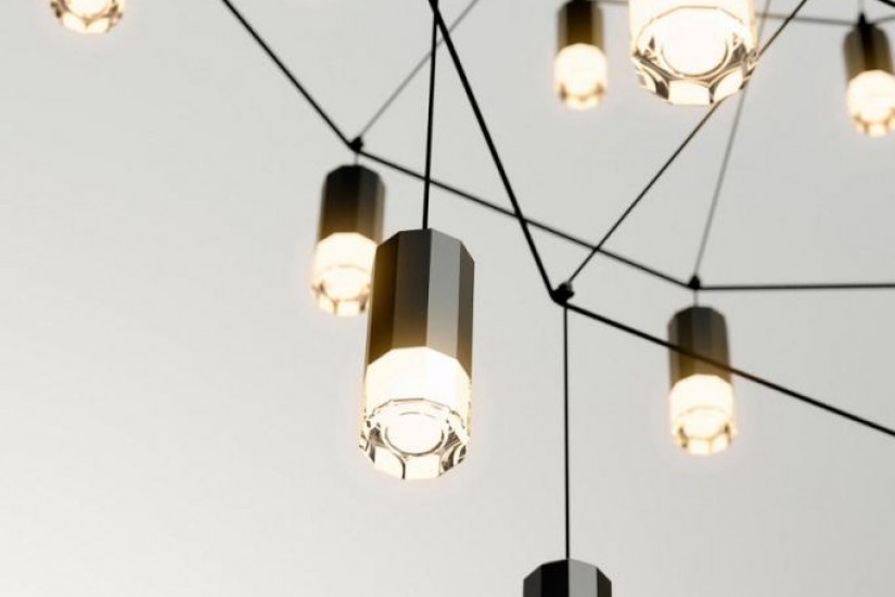 Suspension Wireflow Chandelier