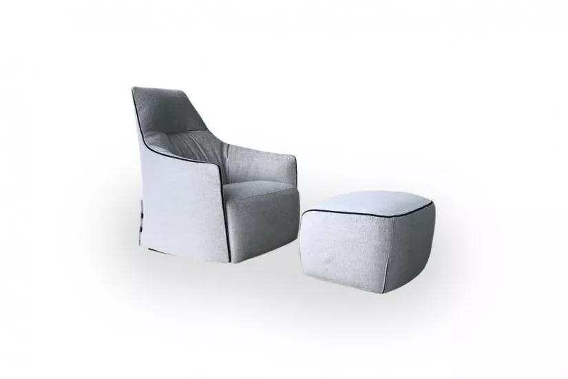 Santa Monica Lounge Armchair with Pouf (Expo Offer)