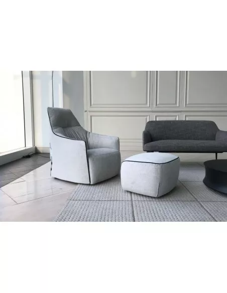 Santa Monica Lounge Armchair with Pouf (Expo Offer)