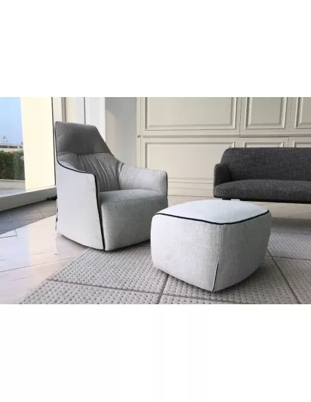 Santa Monica Lounge Armchair with Pouf (Expo Offer)