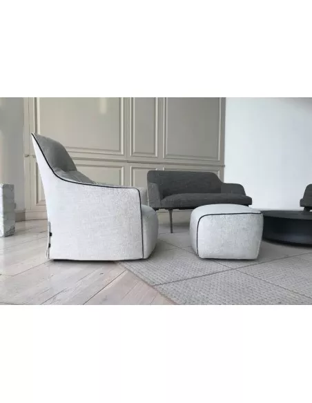 Santa Monica Lounge Armchair with Pouf (Expo Offer)