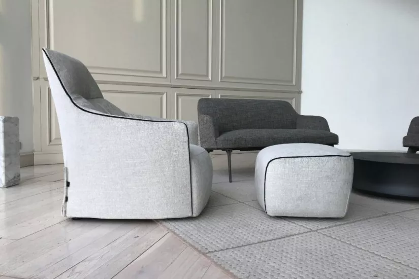 Santa Monica Lounge Armchair with Pouf (Expo Offer)