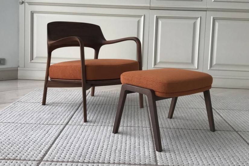 Fauteuil Louis et Pouf Loretta (Offre Expo)