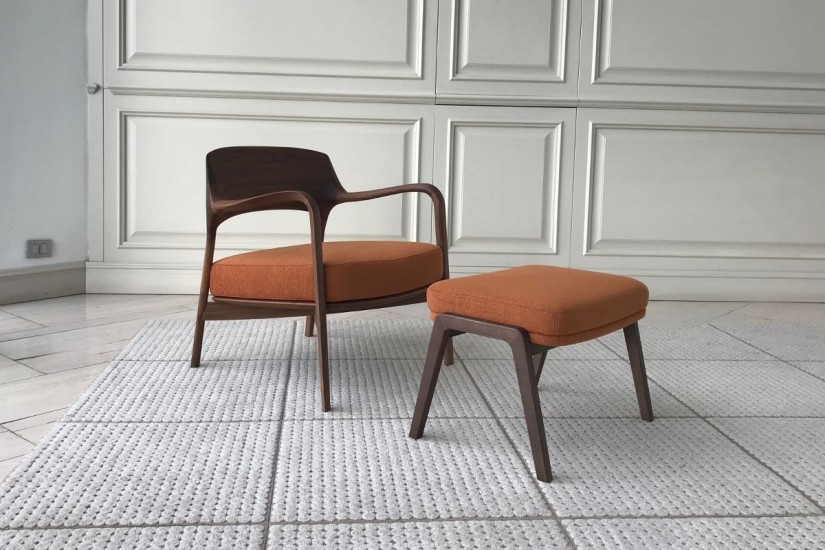 Fauteuil Louis et Pouf Loretta (Offre Expo)