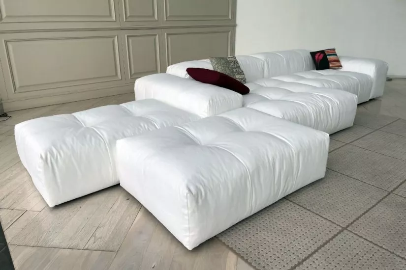 Pixel Sofa White Fabric (Expo Offer)
