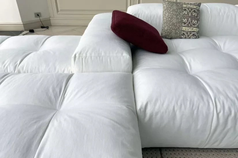 Pixel Sofa White Fabric (Expo Offer)