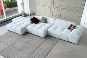 Pixel Sofa White Fabric (Expo Offer) 2