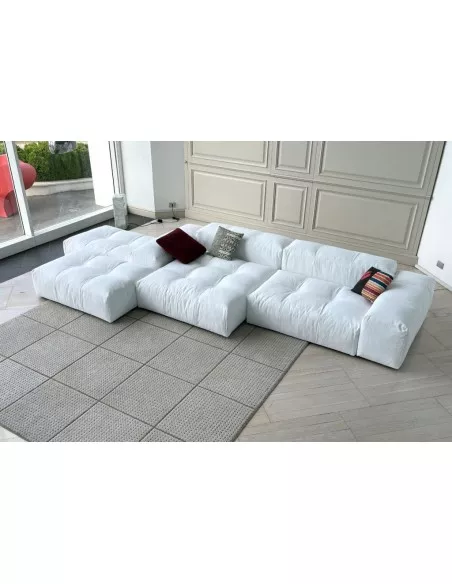 Pixel Sofa White Fabric (Expo Offer)