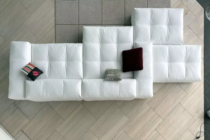 Pixel Sofa White Fabric (Expo Offer)