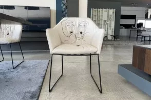 Chaise New York par Marras avec accoudoirs (Offre Expo) 2