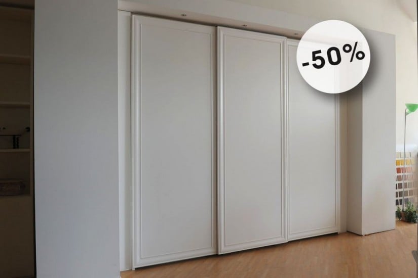 Three Doors Wardrobe with Frame (Expo Offer)