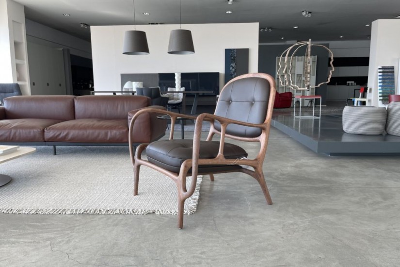 Fauteuil Twenty Two en cuir (Offre Expo)