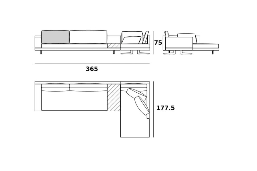 Canapé Mondrian (Offre Expo) Poliform - 7