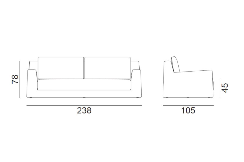 Divano Loll (Offerta Expo) Gervasoni - 4