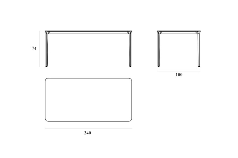 Table Slim Rectangular (Offre Expo) Sovet - 6